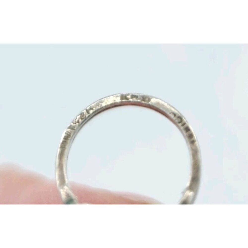 Vintage Mexico LMV 925 Sterling Silver Modernist Statement Ring Size 5.75 - Picture 5 of 8